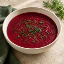 شوربة الشمندر والشبت