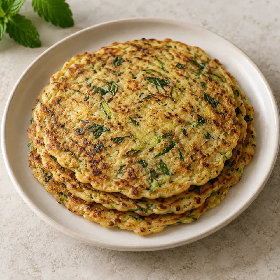 জুকিনি ও পুদিনার চিল্লা